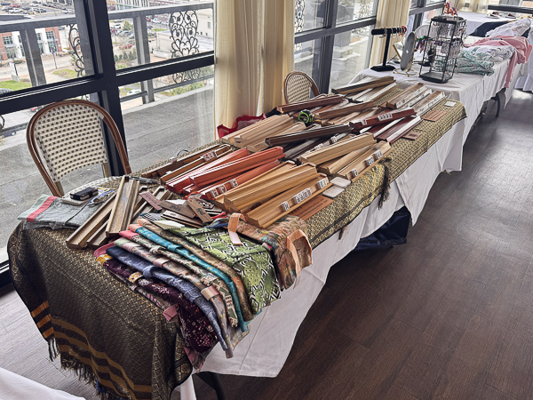Workshop scene showing woodworking tools and materials